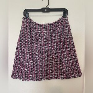 St. John Pink and Black Knit Skirt